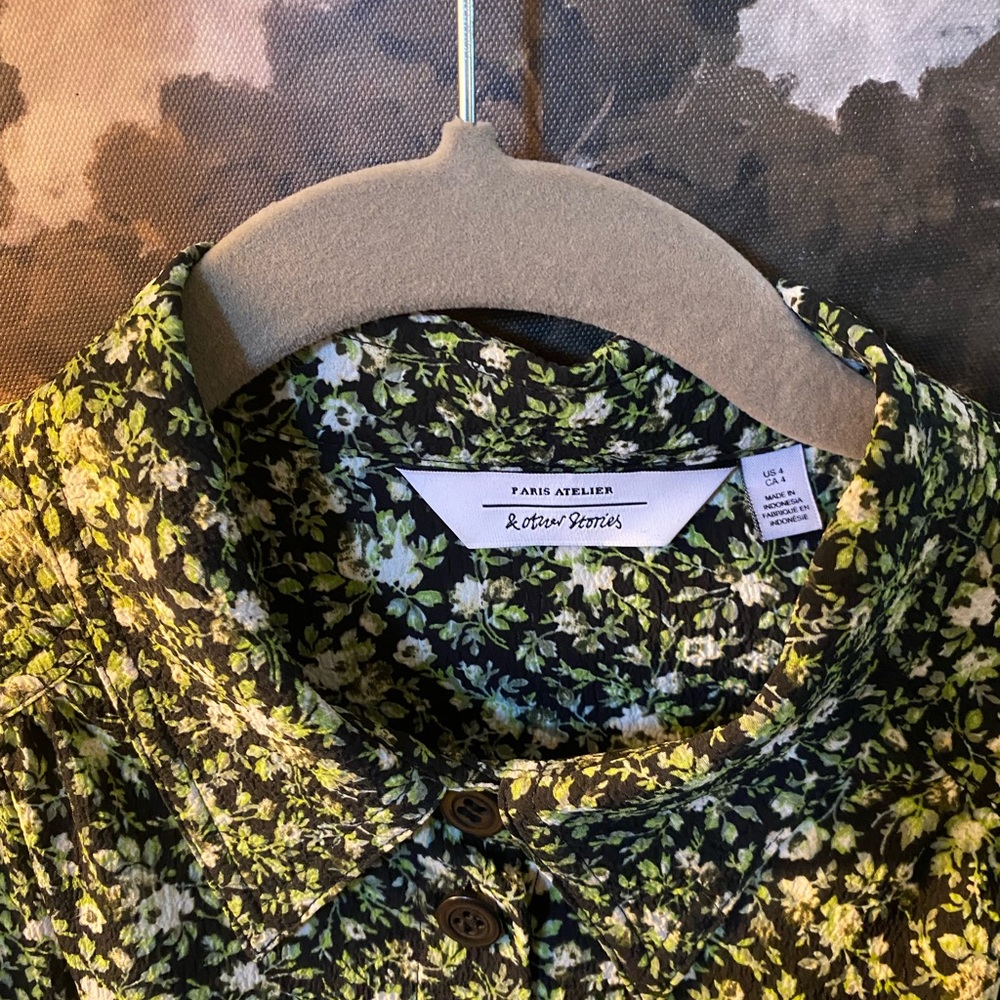 & Other Stories Floral Blouse